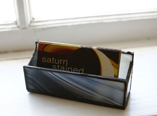 Piece of Stained Glass - Business Card Holders